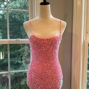 Lucy in the Sky Pink Sequin Dress